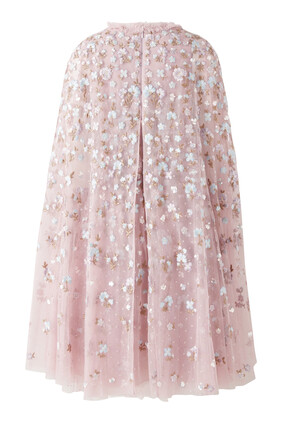 Kids Dahlia Ditsy Cape Dress