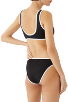 Varsity Support Crop Bikini Top