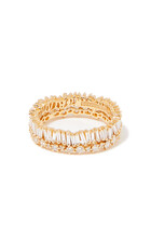 Shimmer Alaia Eternity Band, 18k Yellow Gold & Diamonds