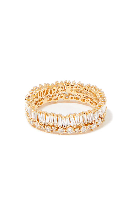 Shimmer Alaia Eternity Band, 18k Yellow Gold & Diamonds