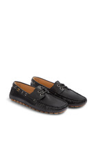 VLogo Signature Calfskin Driving Shoes
