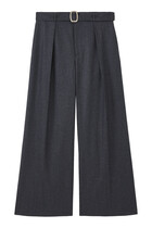 Wool Wide Leg Pants