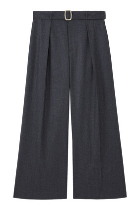 Wool Wide Leg Pants