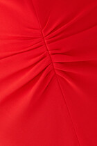 Gathered Waist Midi Dress