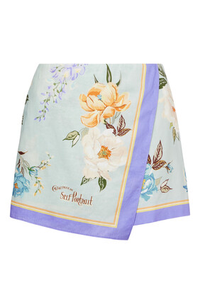 Floral Linen Shorts