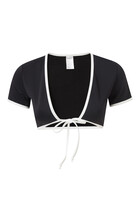 Tie Front Swim Top