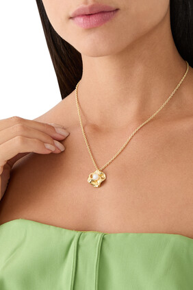 Dream Odyssey Pendant, 18K Yellow Gold Vermeil Plated Recycled Sterling Silver & Pearl