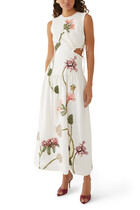 Otoño Orquidea Midi Dress