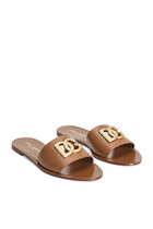 DG Logo Leather Slippers