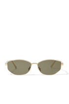 DiorCannage B1U Gold Oval Sunglasses