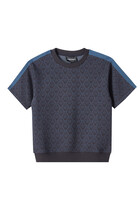 Kids All-Over Eagle Logo Jacquard Jersey T-Shirt