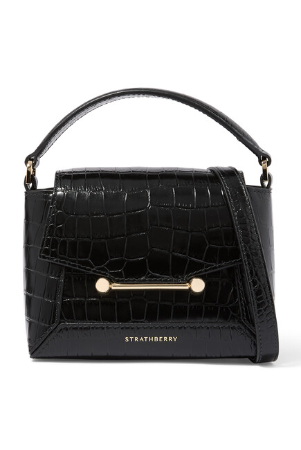 Mosaic Nano Croc-Embossed Handbag