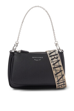 Adjustable Strap Chain-Link Shoulder Bag