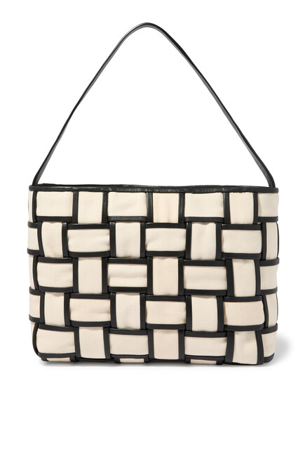 Border Woven Mini Tote