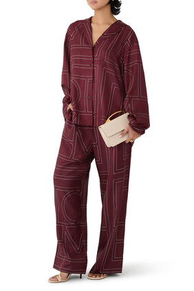 Monogram Silk PJ Bottoms