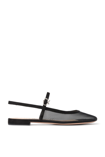  Francoise Ribbon Strap Ballerinas