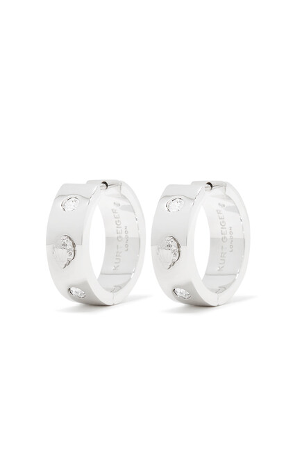 Eagle Hoop Metal Earrings