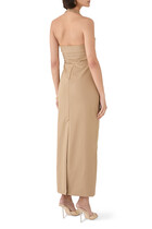 Lani Draped Halter Maxi Dress