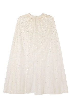 Sequin Cascade Midaxi Open Cape