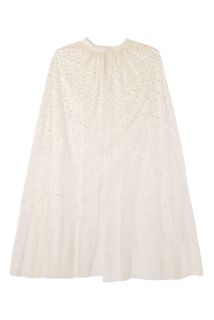 Sequin Cascade Midaxi Open Cape