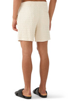 Ecru Cuba Waffle Shorts