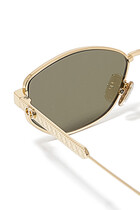 DiorCannage B1U Gold Oval Sunglasses