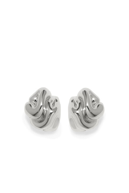 Knoll Earrings, Recycled Sterling Silver Plated in 18ct Yellow Gold Vermeil