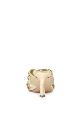 Alessia 76 Metallic Mule Sandals