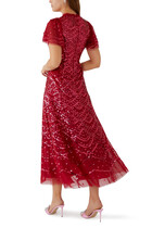 Deco Dot Ankle Gown
