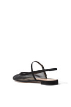  Francoise Ribbon Strap Ballerinas
