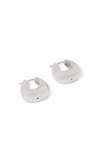 Sculptural Chubby Small Hoop Earrings