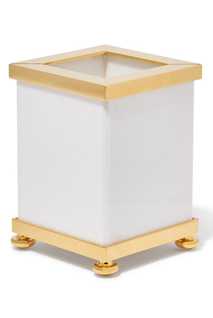 Marble Brush Holder