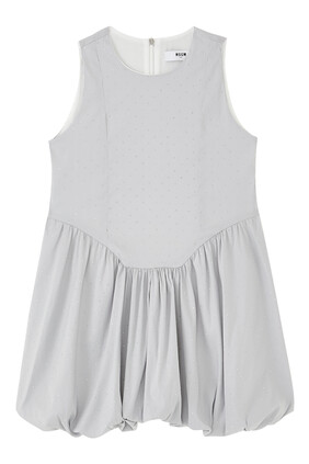 Kids Studded Poplin Dress