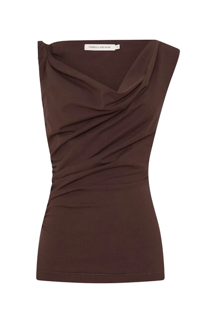 Mara Jersey Cowl Top