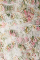 Pompadour Garden Round Neck Gown
