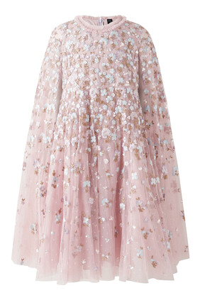Kids Dahlia Ditsy Cape Dress