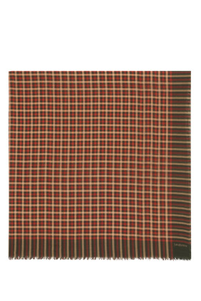Logo Wool Twill Scarf