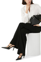 Naplack 85 Stiletto Slingback Pumps