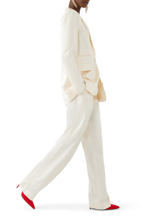 La Lune High Waisted Tailored Pants