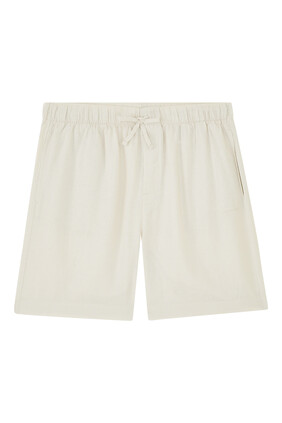 Linen Blend Pajama Shorts