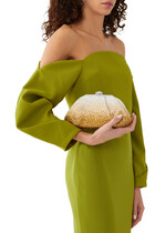 Gemma Crystal Caviar Clutch Bag