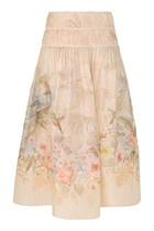 Illuminate Drawn Midi Skirt