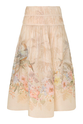 Illuminate Drawn Midi Skirt