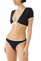 Tie Front Swim Top