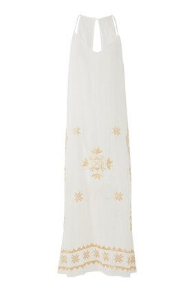 Keyhole Back Midi Dress
