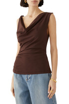 Mara Jersey Cowl Top