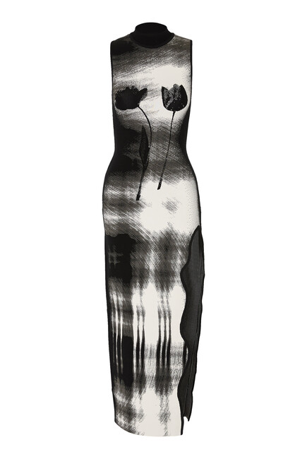 Yuki UV Reactive Wavy Asymmetric Dress