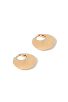 Sculptural Pebble Small Hoop Earrings