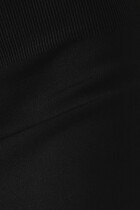 Ribbed-Detail High-Waisted Skirt