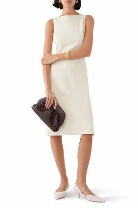 Flared Dress in Admiral Crepe